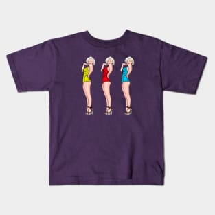 Marilyn pop swimsuits Kids T-Shirt